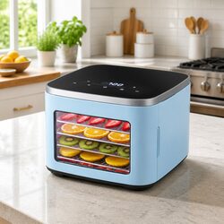 Food Dehydrator 5 Trays Mini Fruit Dryer Machine with LED Touch Control Panel