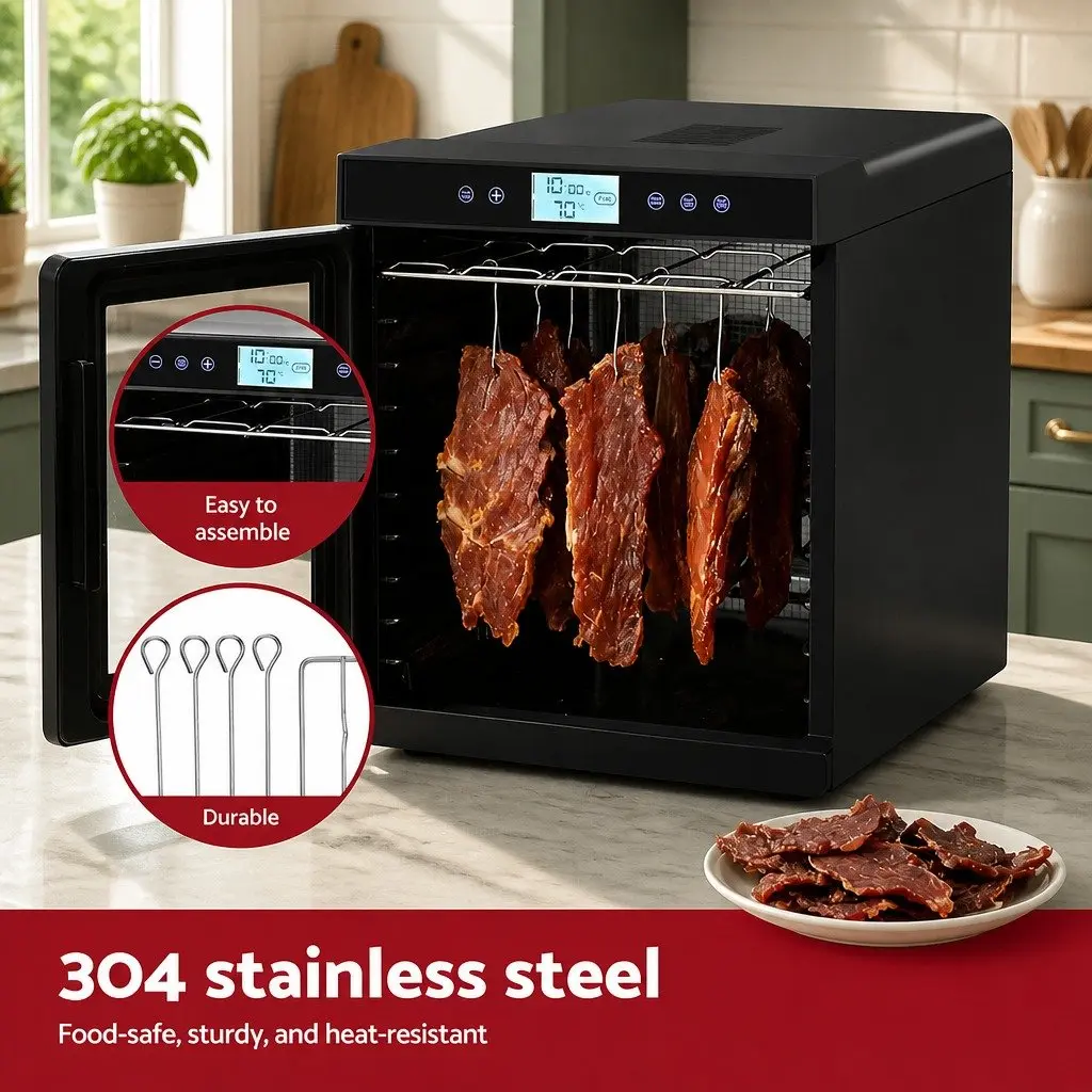 Stainless Steel Hanging Rack for Food Dehydrator 30.5cm Drying Jerky