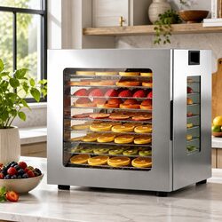 Value-Packed 10 Tray Food Dehydrator with Safety Features