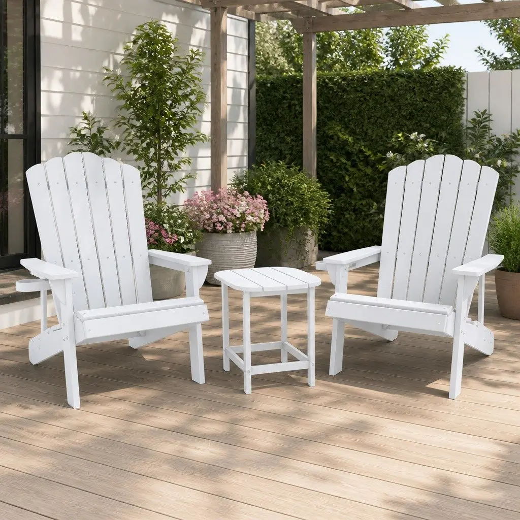 Adirondack Chair Lounge Set with Side Table