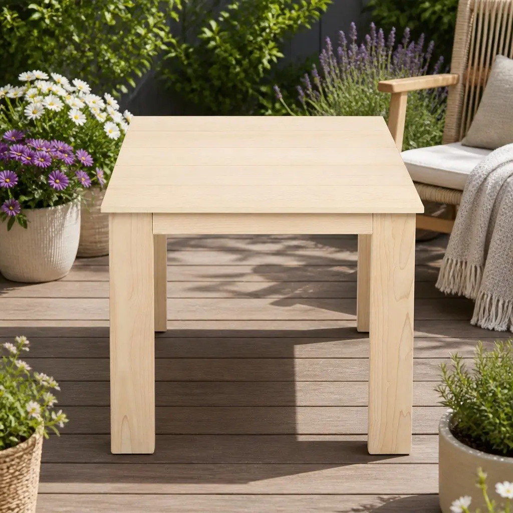 Wooden Side Table for Home and Garden
