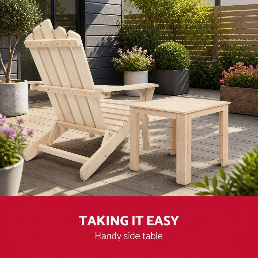 Wooden Side Table for Home and Garden