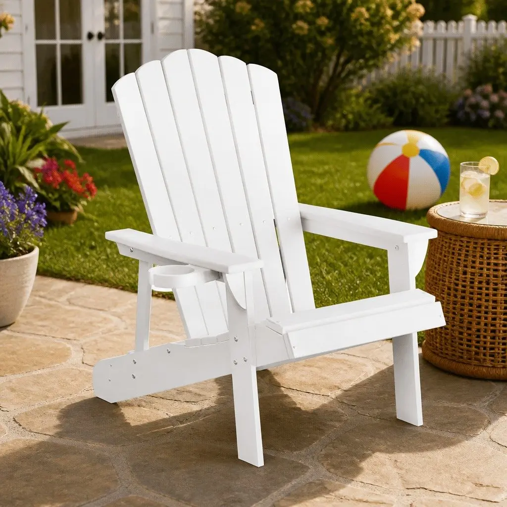 White Adirondack Chair