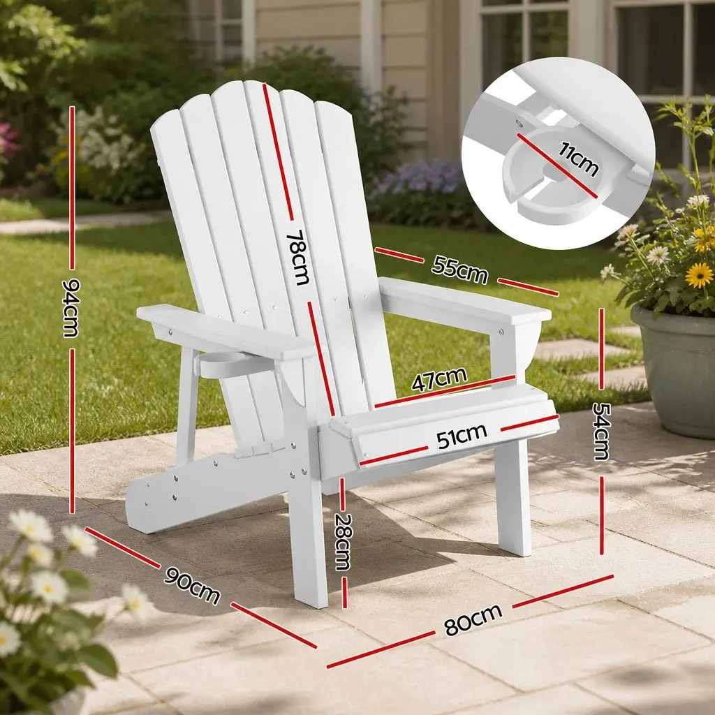 White Adirondack Chair