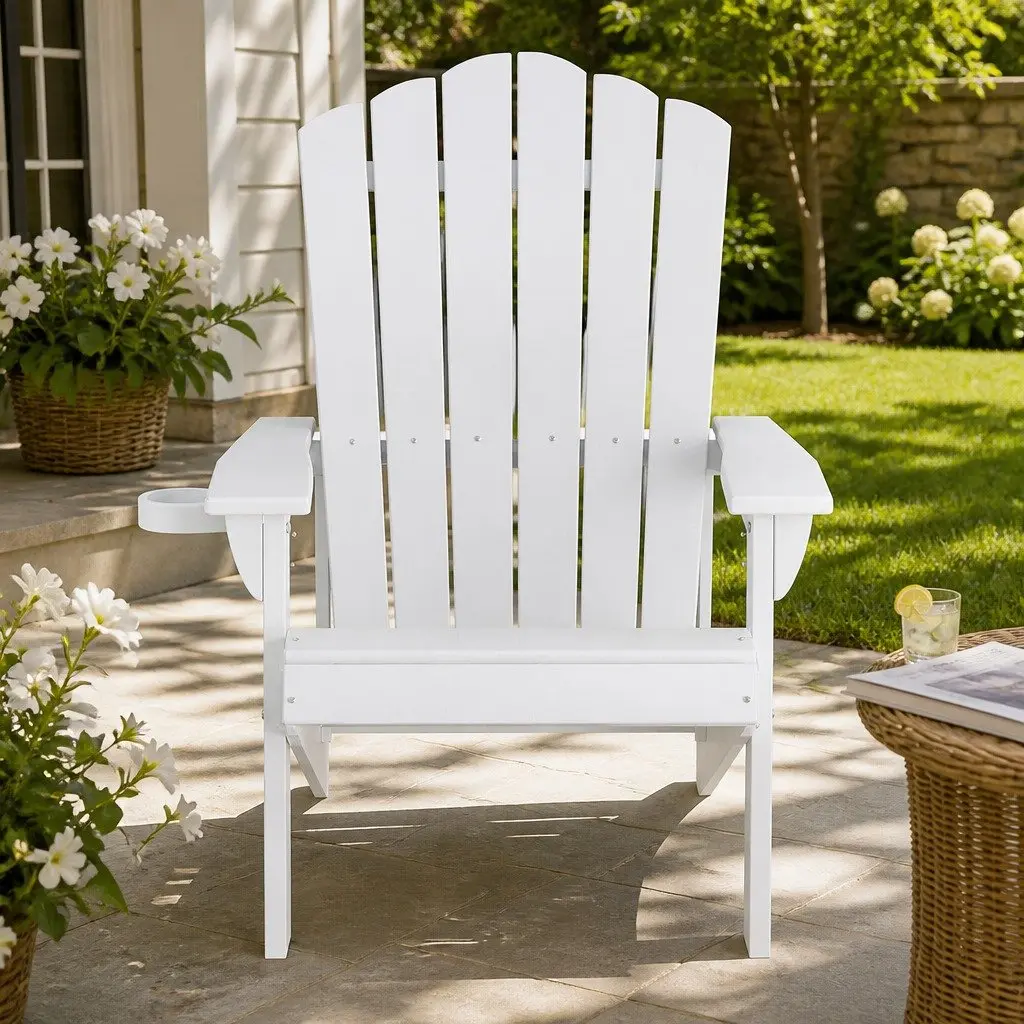White Adirondack Chair