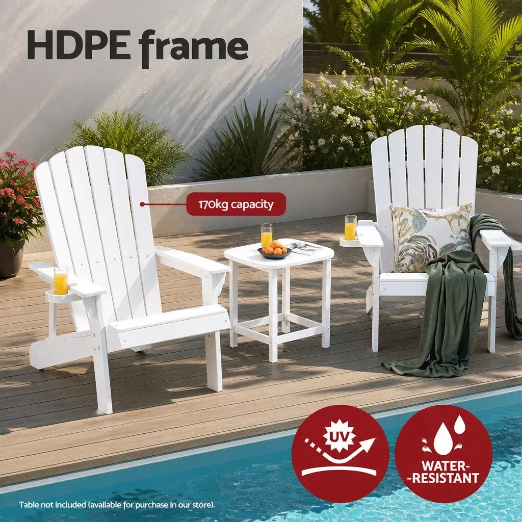 White Adirondack Chair