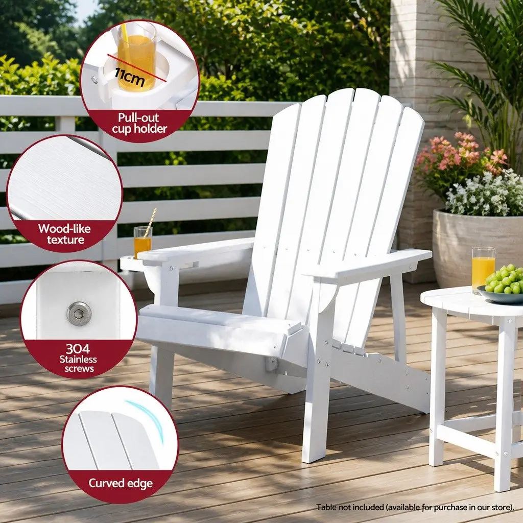 White Adirondack Chair