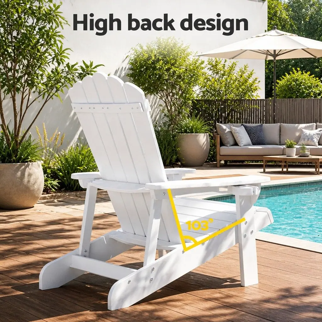 White Adirondack Chair