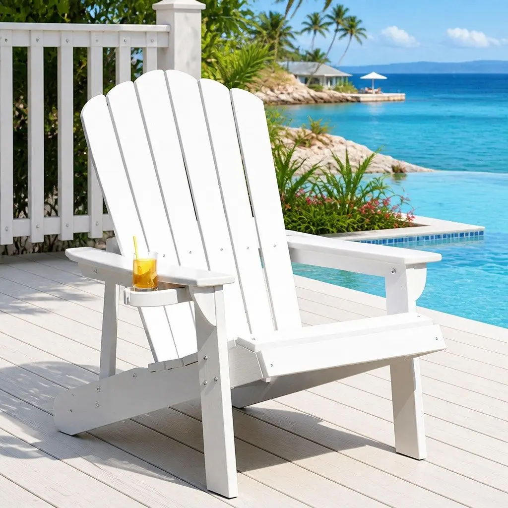 White Adirondack Chair