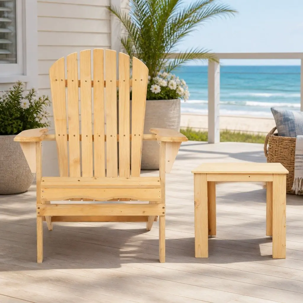 Adirondack Outdoor Table and Chairs Set
