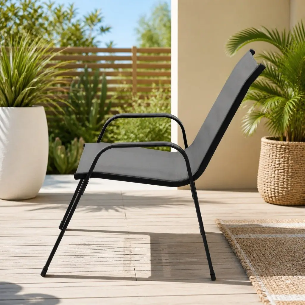6PC Outdoor Dining Chairs Set