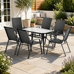 Reliable 7 Piece Outdoor Dining Set with Versatile Use
