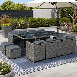 Reliable and Stylish 13-Piece Outdoor Dining Set