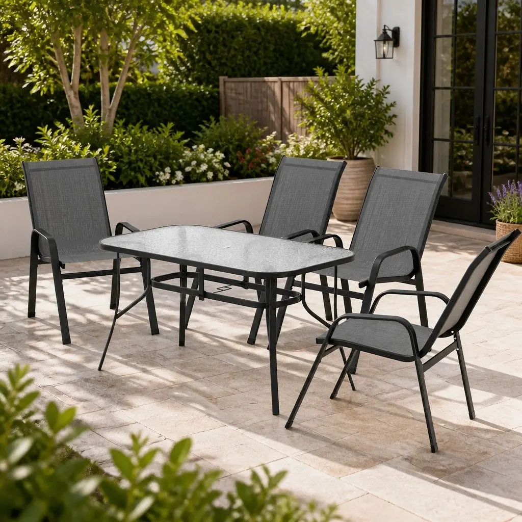 5-Piece Dining Set for Outdoor Enjoyment