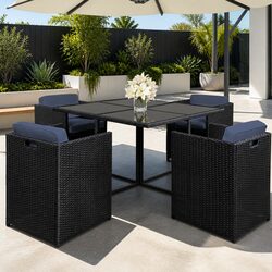 Reliable 5 Piece Outdoor Dining Set with Cushions