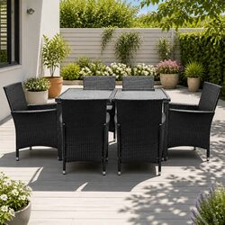Value-Focused 7-Piece Outdoor Dining Set with Cover