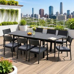 Comfortable and Reliable 9-Piece Outdoor Dining Set
