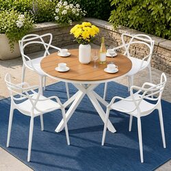 Reliable 5 Piece Outdoor Dining Set with Practical Features