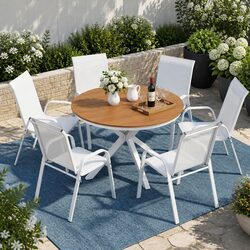 Value-Driven 7 Piece Outdoor Dining Set with Steel Frames
