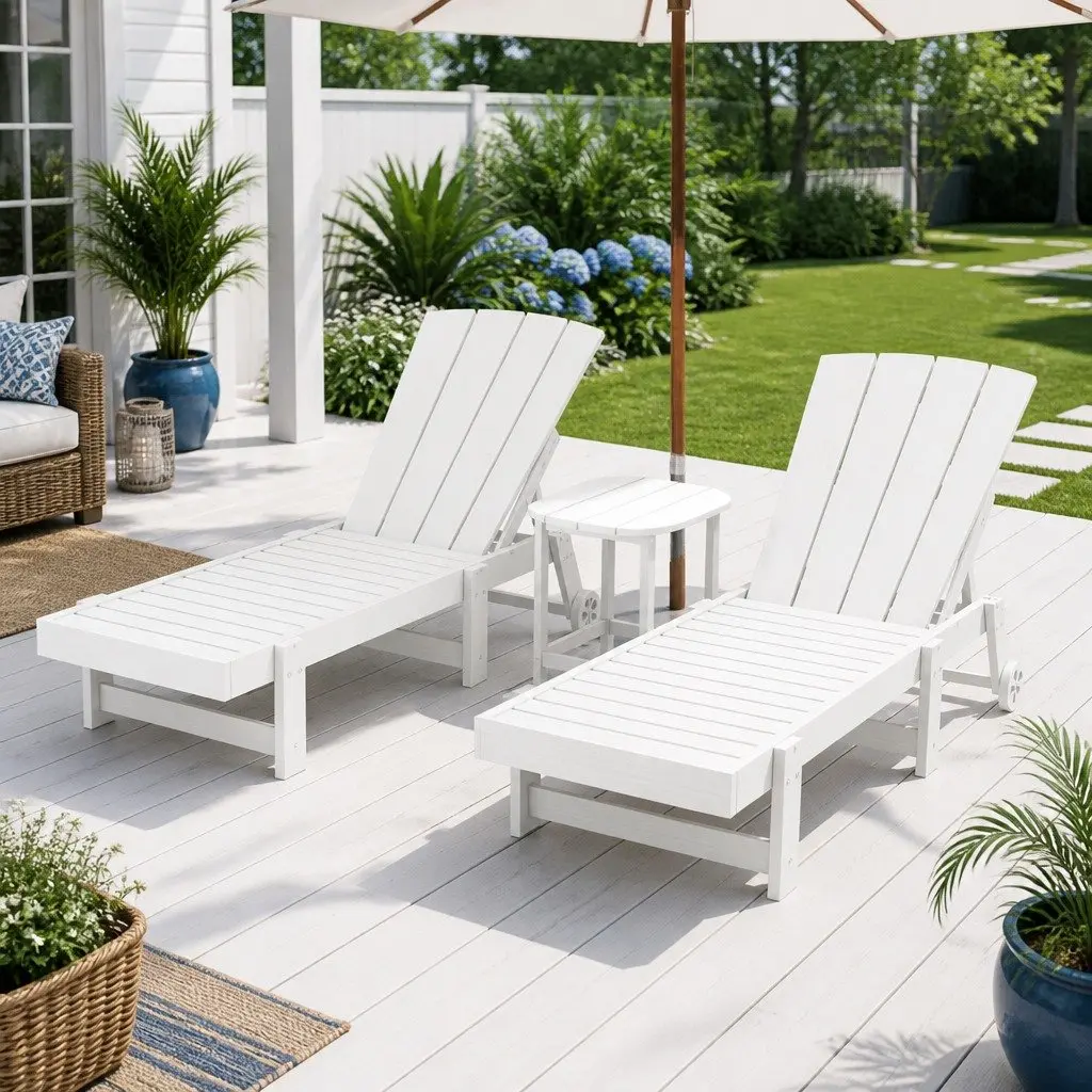 3-Piece Sun Lounge Chair Set for Comfort