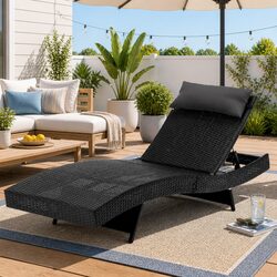 Practical and Stylish Outdoor Sun Lounge with Comfort