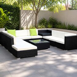 Reliable 11 Piece Outdoor Wicker Sofa Set