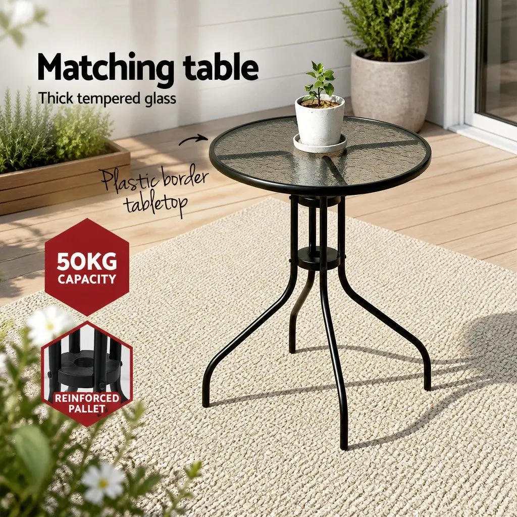 5PC Bistro Set with Chairs and Table