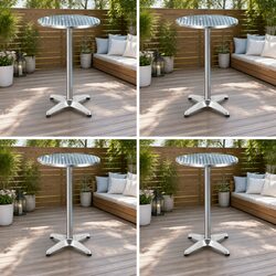 Quality Round Bar Tables – Set of 4 for Outdoors