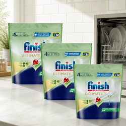 Ultimate Pro 0% Dishwashing Tablets 144 Pack All in 1 Powerball Cleaning