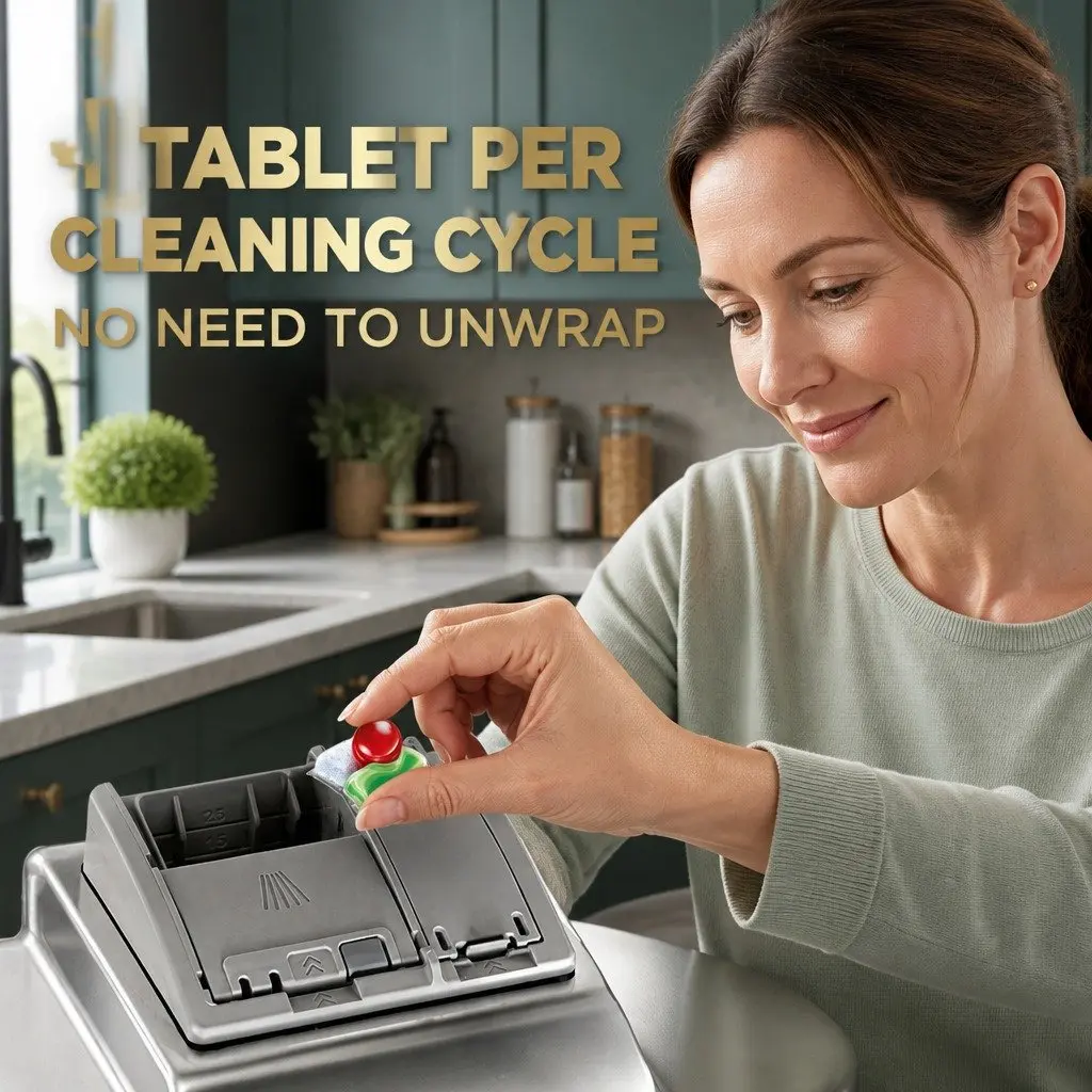 Dishwashing Tablets Pro Formula Deep Cleaning 48 Pack 0% Formula