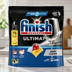 Ultimate Lemon Dishwasher Tablets 75 Pack Deep Clean Fast Dissolving
