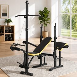 Practical Multi-Station Weight Bench for Fitness