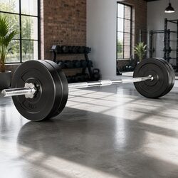 Reliable 28kg Barbell Set with 168cm Barbell