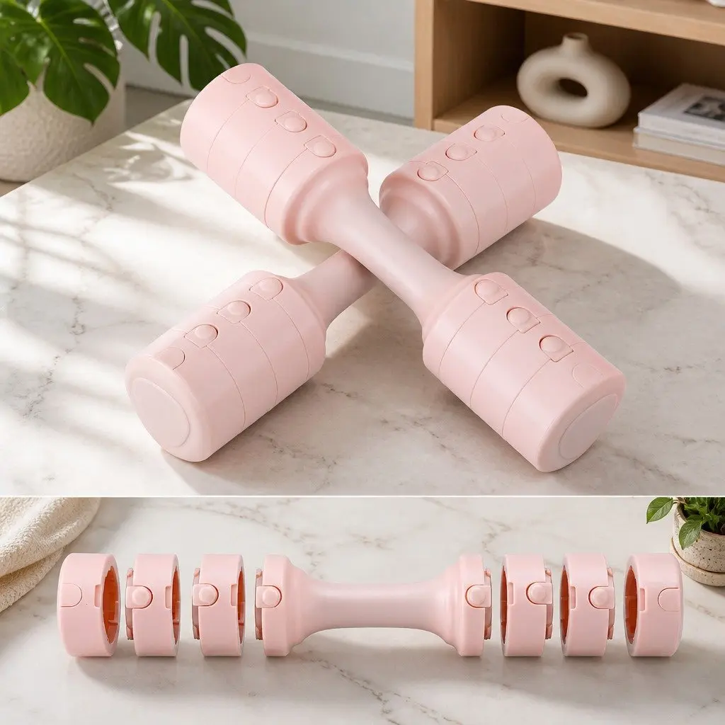2x2.5kg Adjustable Dumbbell Set for Home Workouts