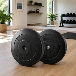 Reliable 10kg Black Weight Plates for Your Gym Needs