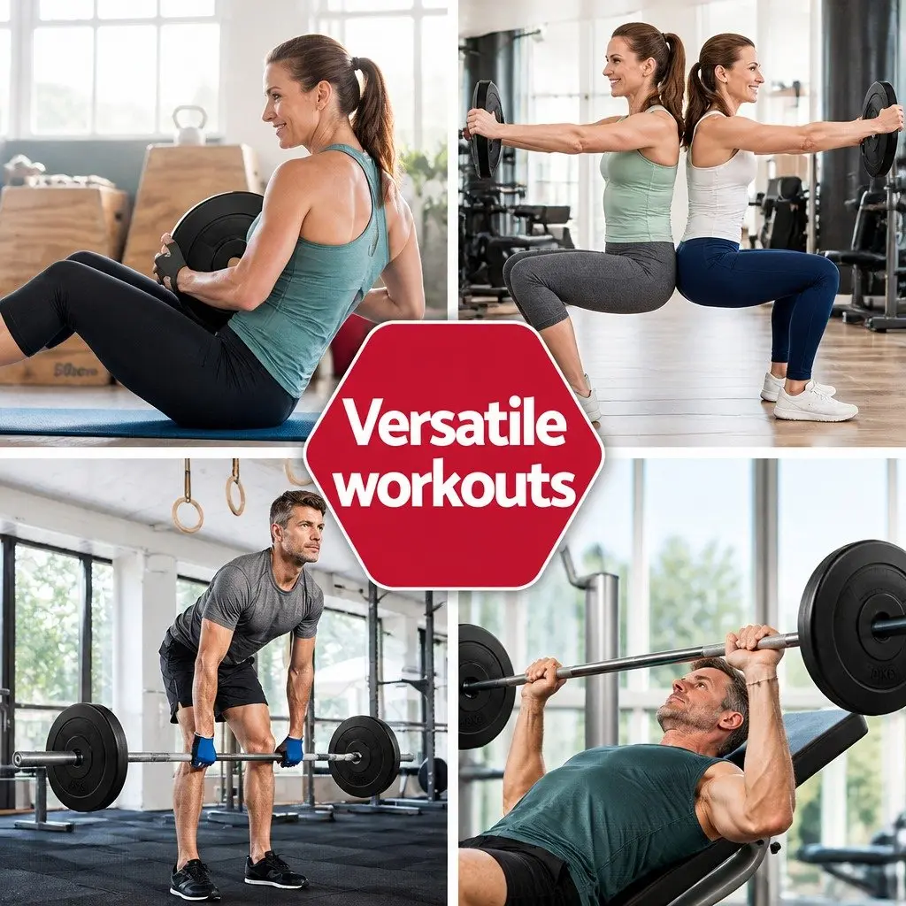 80kg Barbell Weight Plates Standard 31mm Home Gym Free Weights Exercise Set
