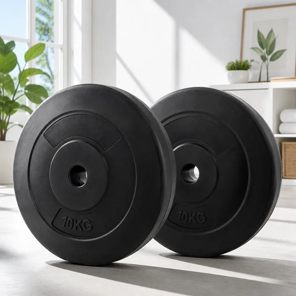 80kg Barbell Weight Plates Standard 31mm Home Gym Free Weights Exercise Set