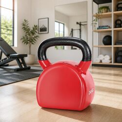 24kg Kettlebell Cast Iron Red Home Gym Weight Lifting Training Equipment Tool