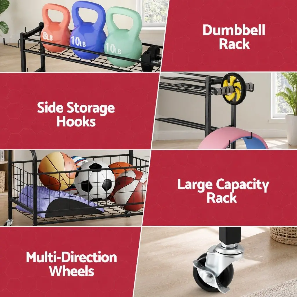 Dumbbell Rack Weight Storage Home Gym Equipment Black Vertical Organizer
