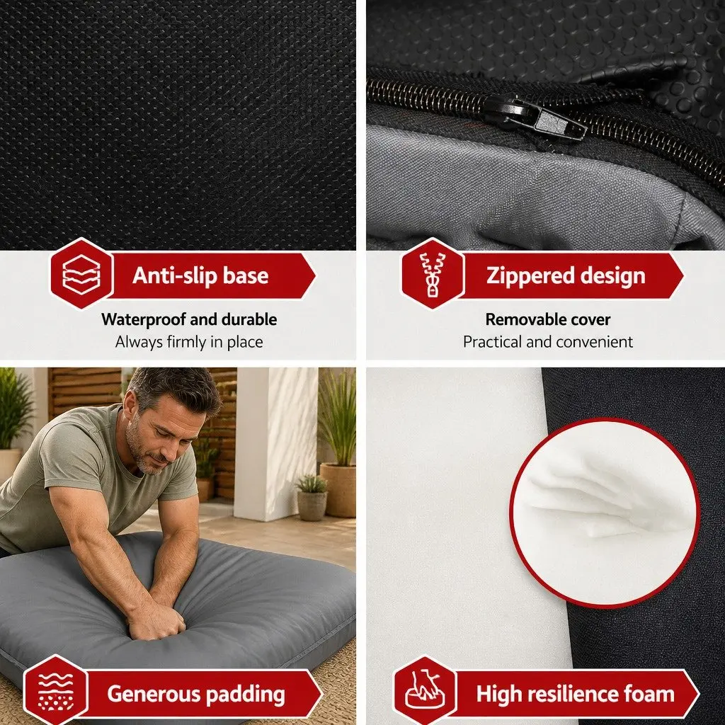 Grey Foldable Lounge Chair for Relaxation