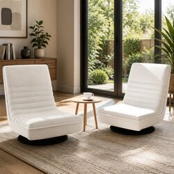 Comfortable Swivel Floor Chair with Practical Features