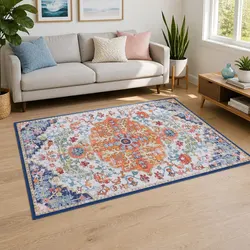 Versatile Large Area Rug 120X170cm with Anti-Slip Backing