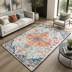 Floor Rug 160x230cm Large Area Rug Soft Pile Carpet Multicoloured Modern Design