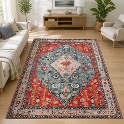 Comfortable Washable Rug 240X340cm with Anti-Slip Backing