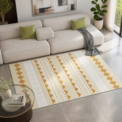 Area Rug 160x230cm Washable Floor Mat Large Carpet Soft Pile Bohemian Style