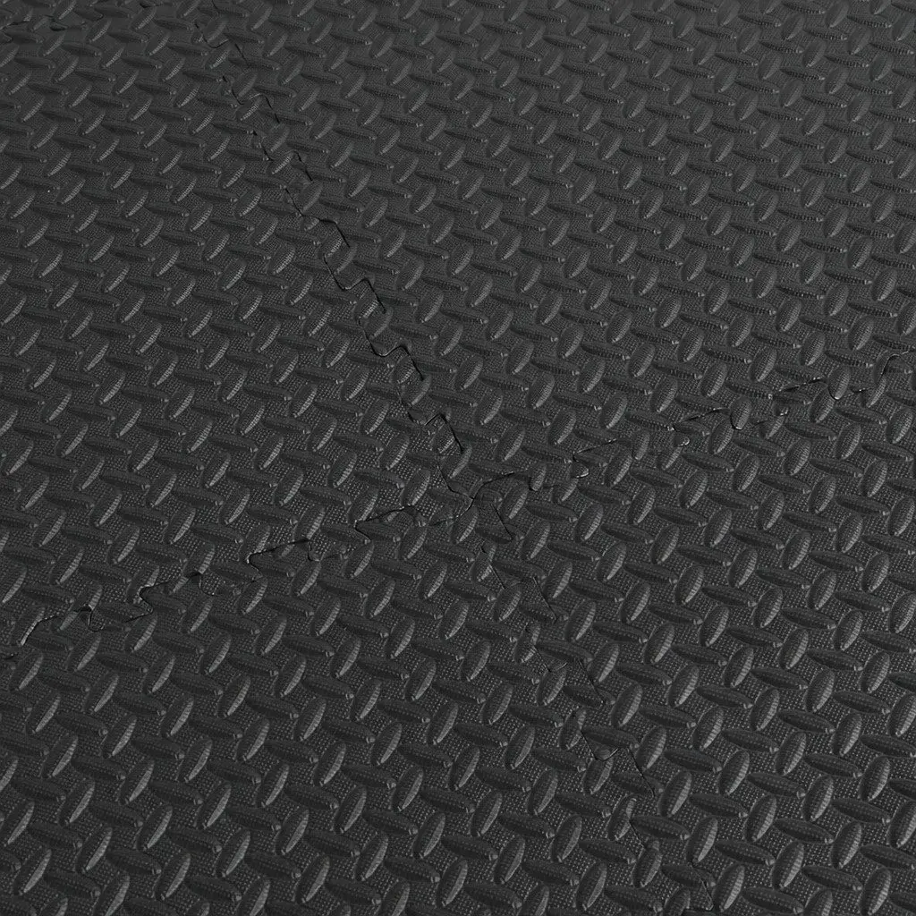 EVA Foam Mat 12Pcs Gym Floor Interlocking Tiles Shock-proof Noise Reduction Soft