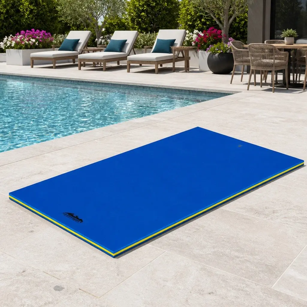 Floating Water Mat Pool Platform 3.5x1.8m Multicolour Foam Pad