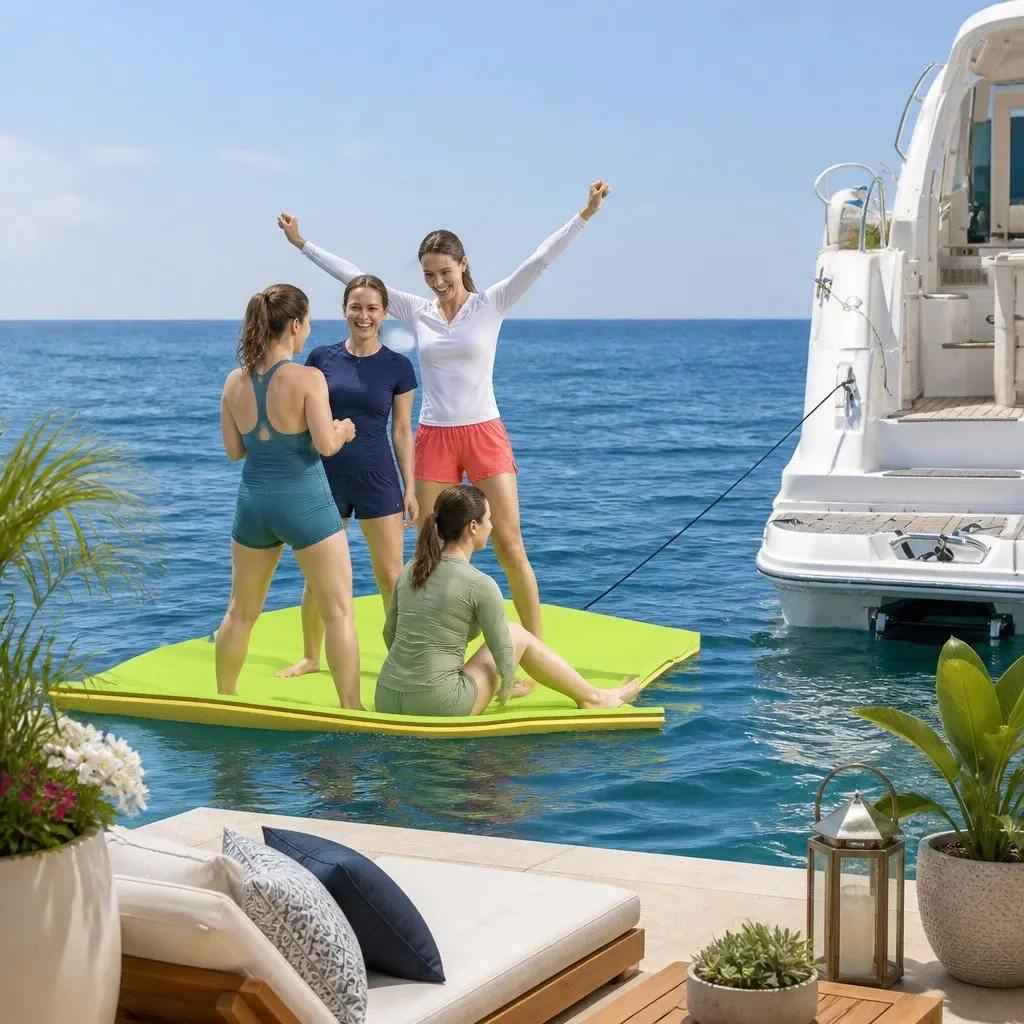 Floating Water Mat XPE Foam Pad 3.5x1.8m Pool Island Platform Beach Lake