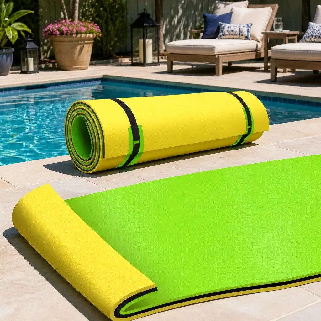 Floating Water Mat XPE Foam Pad 3.5x1.8m Pool Island Platform Beach Lake
