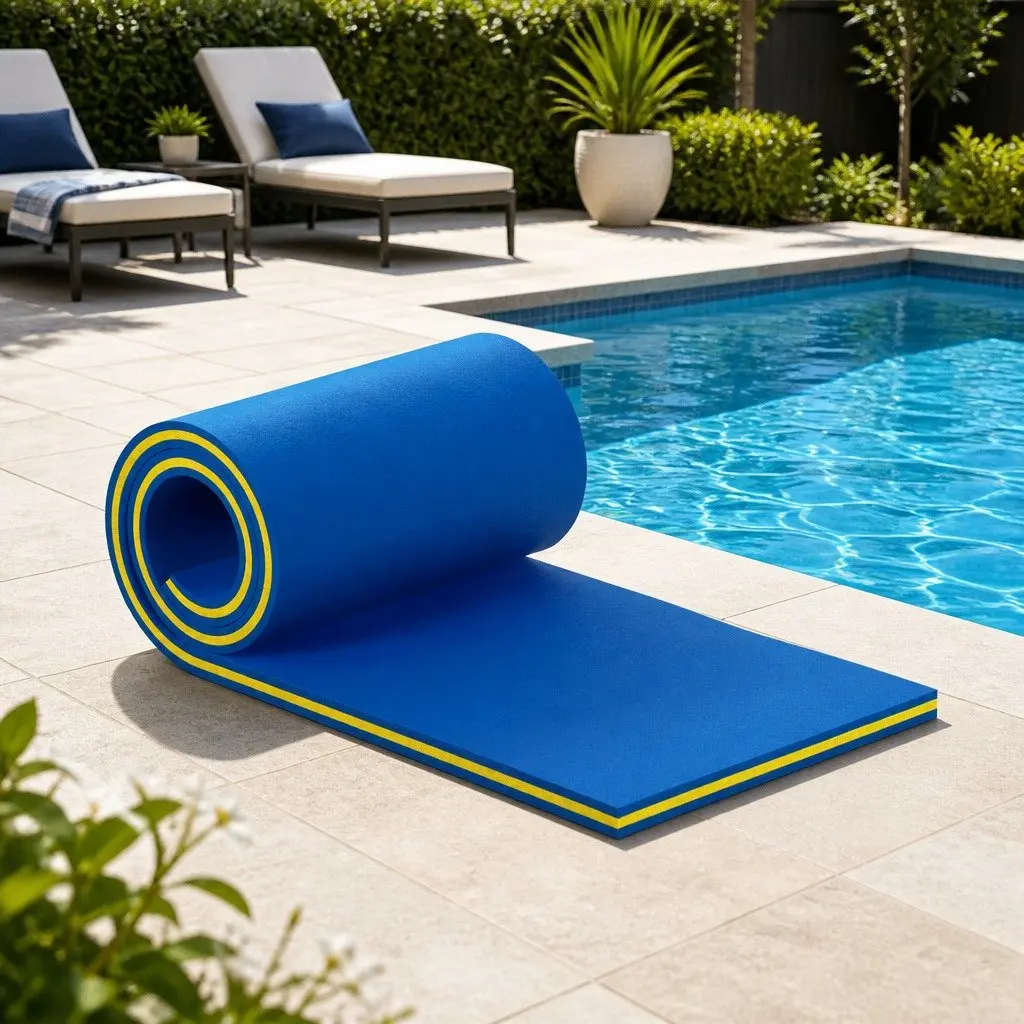 Floating Water Mat Swimming Relaxation 55x180cm Multicolour